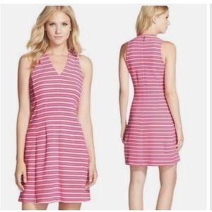 LILLY PULITZER Brianna Pink & White Striped Sleeveless Knit Dress  Size XS